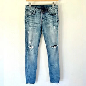 RtA Road to Awe Distressed Skinny Jeans Women's Size 26